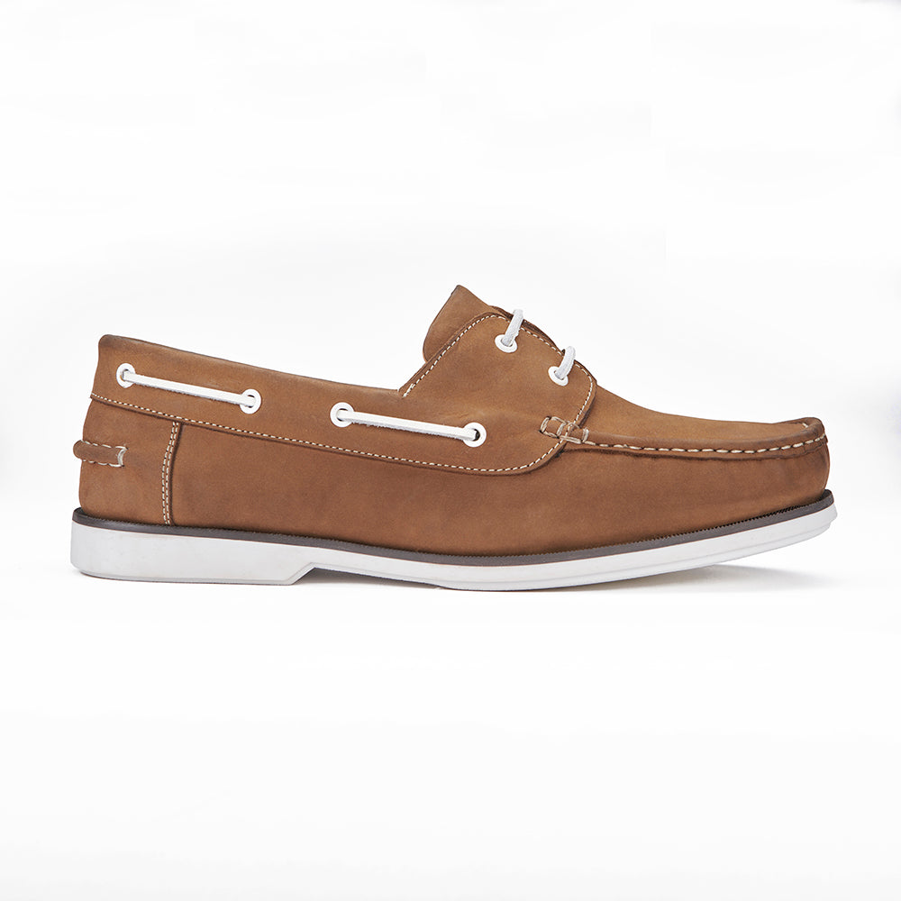 Deck Shoe - Nubuck Tobacco – Samuel Windsor