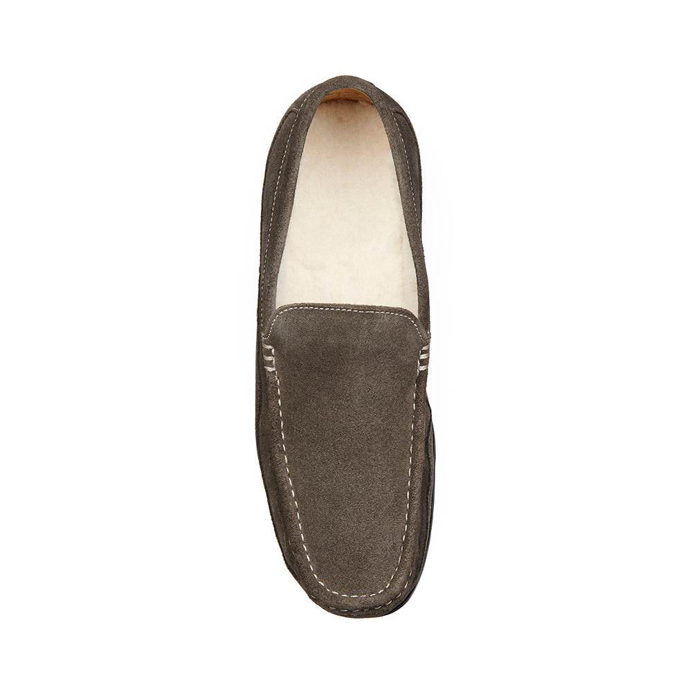 Suede Moccasin - Slate