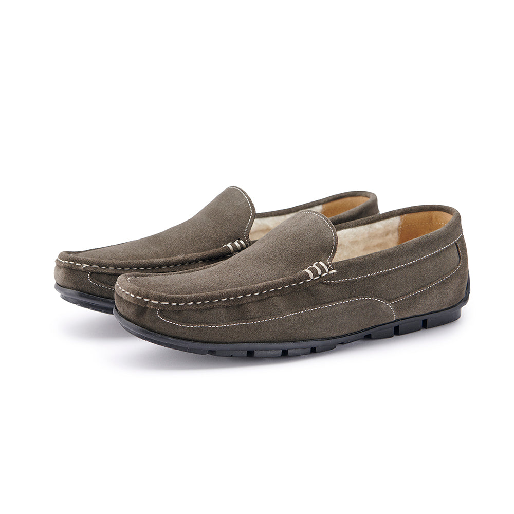 Suede Moccasin - Slate