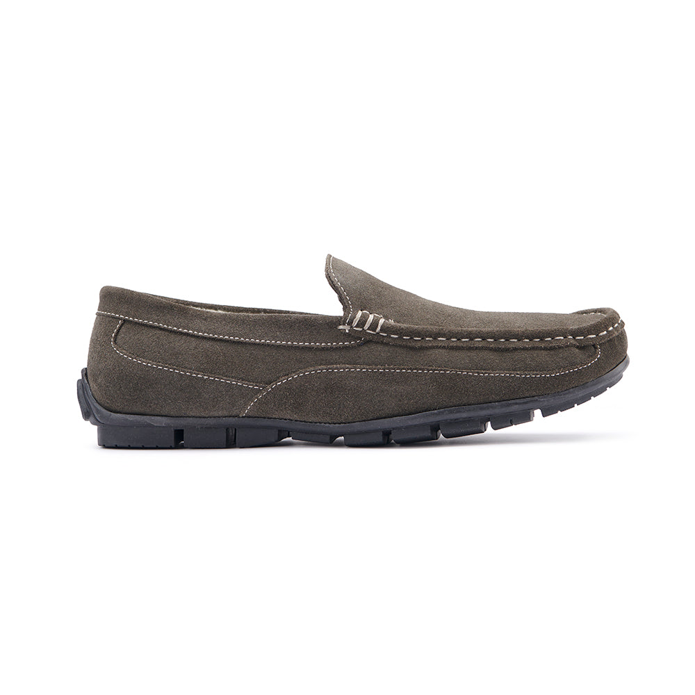 Suede Moccasin - Slate