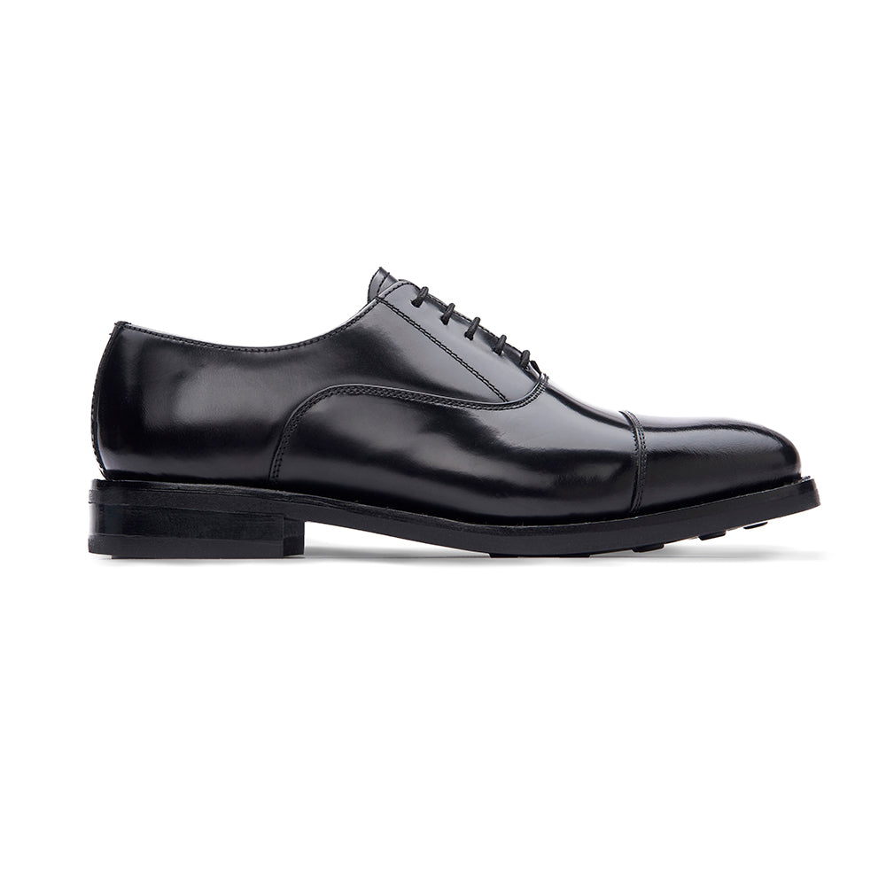 Oxford Shoe Rubber Sole Black Samuel Windsor