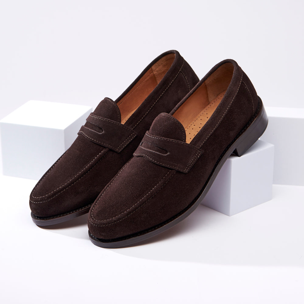 Penny Loafer Brown Suede 5 Brown