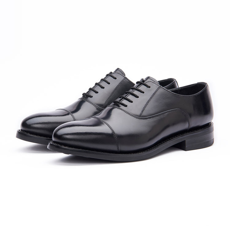 Oxford Shoe - Rubber Sole - Black – Samuel Windsor