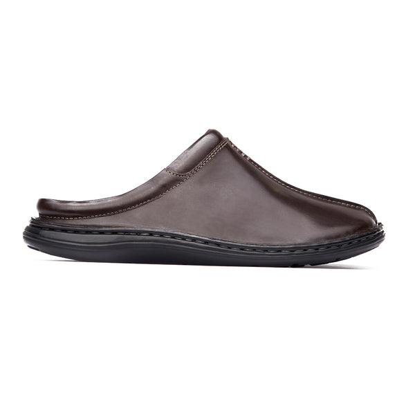 Mens leather mule slippers online